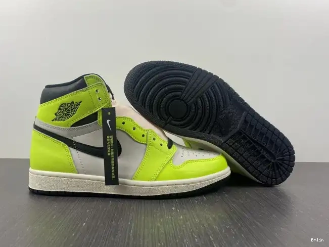 Bmlin shoes 1 Air Jordan OG High 555088-702 Volt 0607